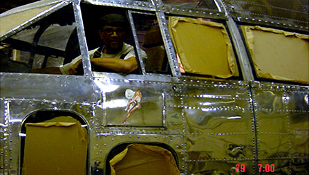 Cockpit mockup; built by Global Entertainment Industries in Burbank, CA
