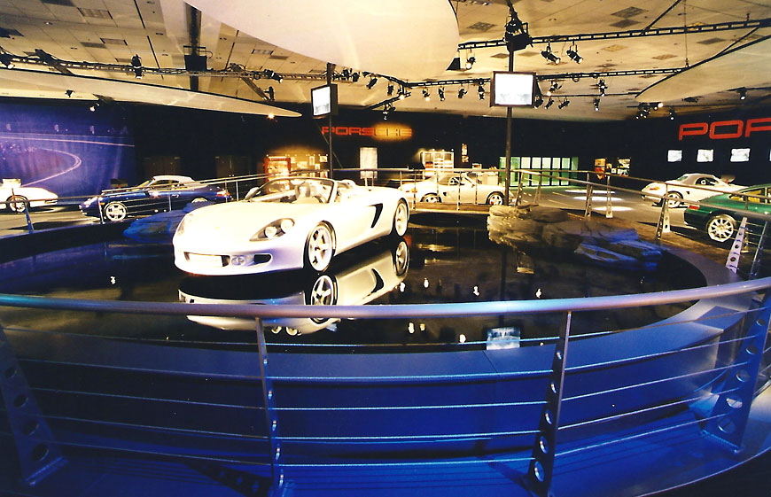 Porsche LA Auto Show; set design by Global Entertainment Industries in Burbank, CA