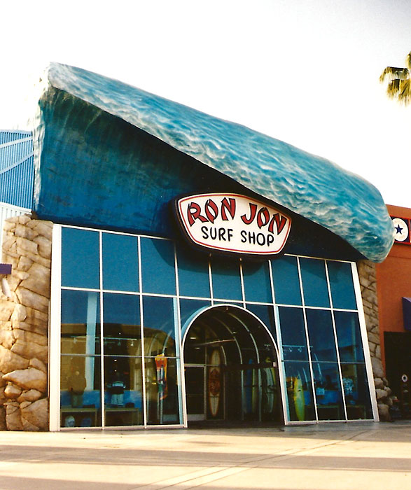 Ron Jon Surf Shop; retail theming by Global Entertainment Industries in Burbank, CA