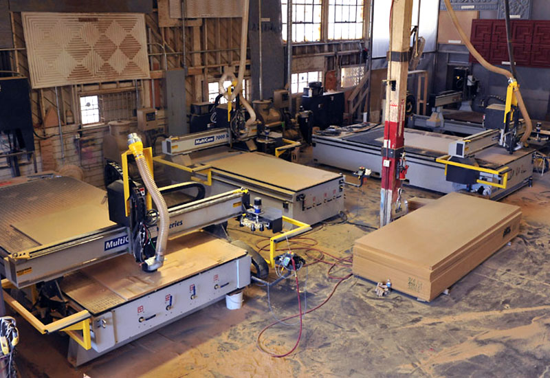 CNC Router Machine at Global Entertainment Industries, Burbank, CA.
