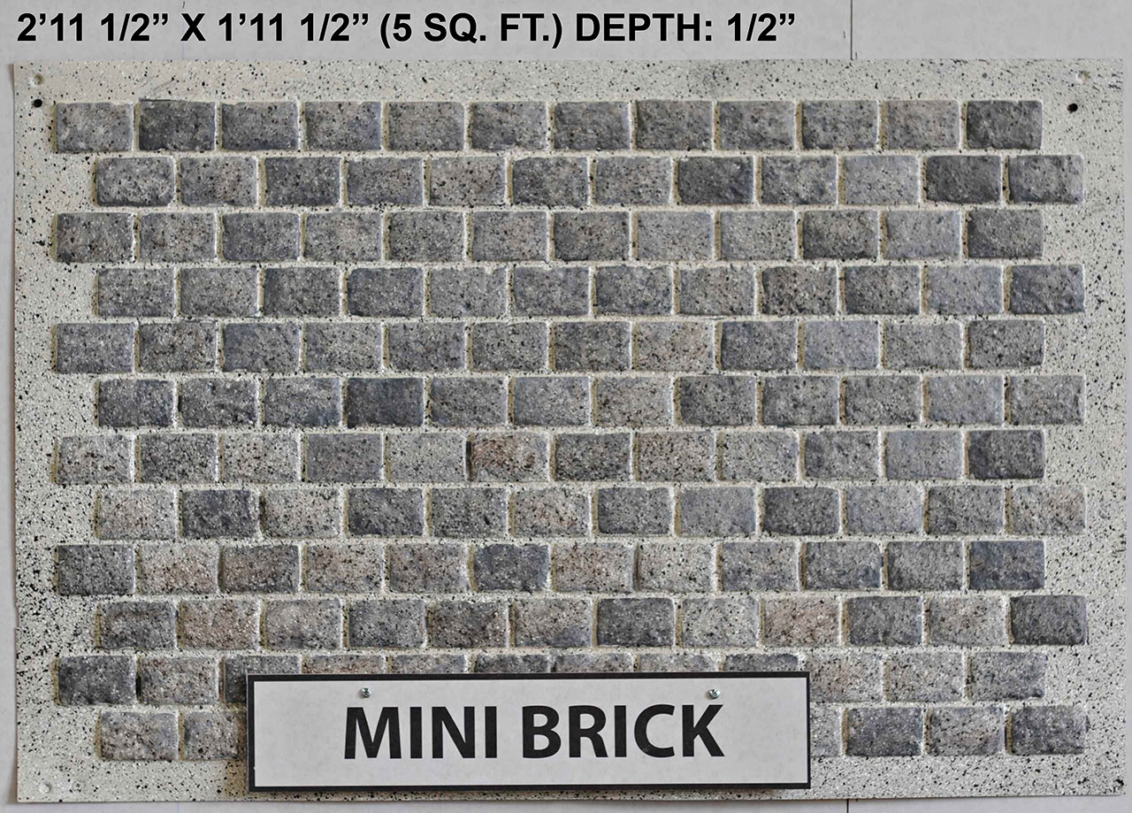 Vacuform Mini Brick Skin by Global Entertainment Industries, Burbank, CA
